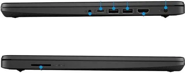Alt view image 6 of 7 - HP 14 Laptop, 14" HD Touchscreen, AMD Ryzen 3 5300U 4 Cores Processor, AMD Radeon Graphics, 16GB DDR4  256GB PCIe SSD, Wi-Fi, Bluetooth, HDMI, Webcam, Windows 10 Pro