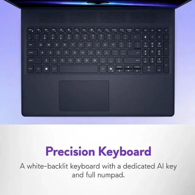 Alt view image 5 of 6 - Alienware 16 Aurora AI Gaming Laptop, 16.0" 120Hz WQXGA Display, Intel Core 7 240H Processor, RTX 5060 8 GB GDDR7 Graphics, WiFi 7, 16GB DDR5 1 TB PCIe SSD, Windows 11, Office 2021 License