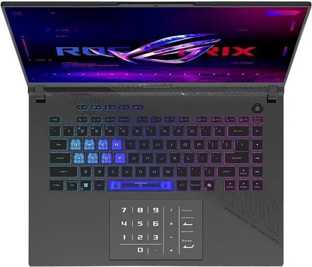 Alt view image 5 of 6 - ASUS ROG Strix G16 Gaming Laptop, 16" Full HD+165Hz, AMD Ryzen 9 8940HX 16 cores Processor, NVIDIA GeForce RTX 5070 8GB GDDR7, WiFi 6E, 16GB DDR5 1 TB PCIe SSD, Windows 11, Office 2024 License