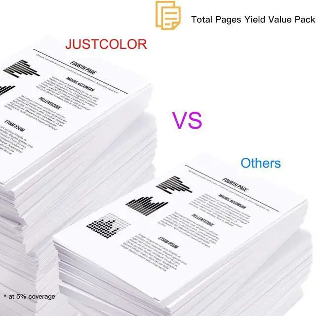 Alt view image 2 of 7 - JUSTCOLOR Compatible Toner Cartridge Replacement for HP 05A CE505A for HP Laserjet P2035 P2035N P2055DN P2030 P2050 P2055D P2055X (Black, 4-Pack)