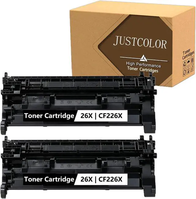 Main image of JUSTCOLOR Compatible Toner Cartridge Replacement for HP 26X CF226X 26A CF226A Laserjet Pro MFP M426fdw M426fdn M426dw Laserjet Pro M402n M402dw M402dn (Black, 2-Pack)
