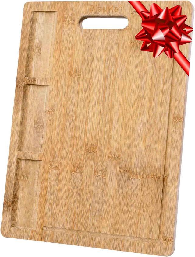 Main image of Wood Cutting Board for Kitchen 17x12 inch - Extra Large Bamboo Cutting Board with Juice Groove and Integrated Containers - Butcher Block, Wooden Chopping Board, Serving Tray - BlauKe®