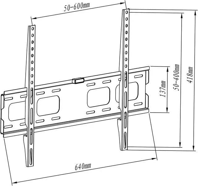 Alt view image 4 of 4 - LOGIC Slim Fixed TV Mount for 32-65 Inch Screens with VESA Compatibility up to 600x400 and 99 lbs Capacity - Ideal for LCD, LED, and 4K TVs