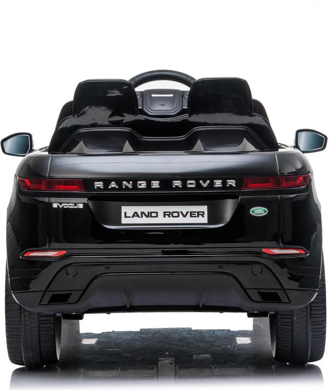 Alt view image 6 of 7 - Kids Outdoor Toys  12V Electric Car with RC Ride On Cars with Open Doors, Leather Seat, Suspension Wheels, MP4 Screen, Black, Americas Toys Compatible with Land Rover