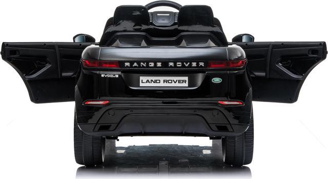 Alt view image 7 of 7 - Kids Outdoor Toys  12V Electric Car with RC Ride On Cars with Open Doors, Leather Seat, Suspension Wheels, MP4 Screen, Black, Americas Toys Compatible with Land Rover