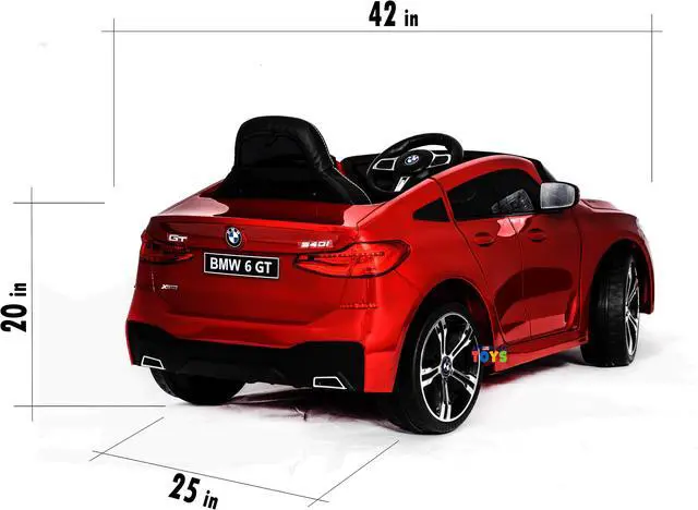 Alt view image 4 of 7 - Americas Toys Licensed 12V Battery Powered Ride On Car - Ride On Toys with Remote Control, MP3, Suspension System High/Low Speed Power Display Start Button, Red Compatible with BMW