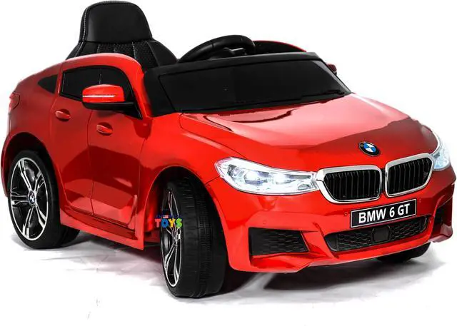 Main image of Americas Toys Licensed 12V Battery Powered Ride On Car - Ride On Toys with Remote Control, MP3, Suspension System High/Low Speed Power Display Start Button, Red Compatible with BMW