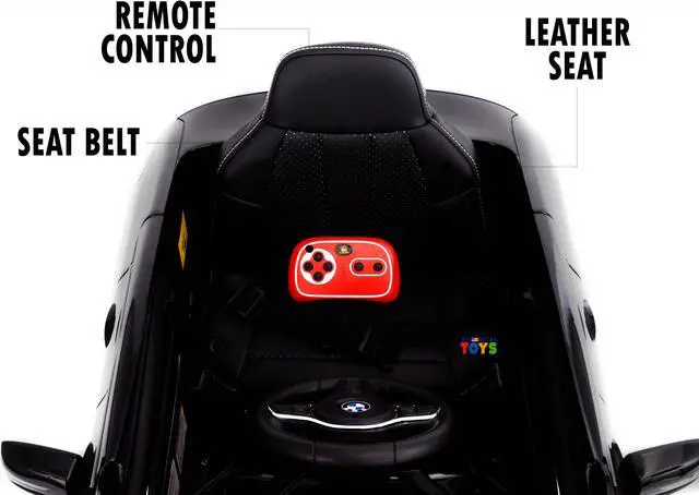 Alt view image 6 of 7 - Americas Toys Licensed 12V Battery Powered Ride On Car - Ride On Toys with Remote Control, MP3, Suspension System High/Low Speed Power Display Start Button, Black Compatible with BMW