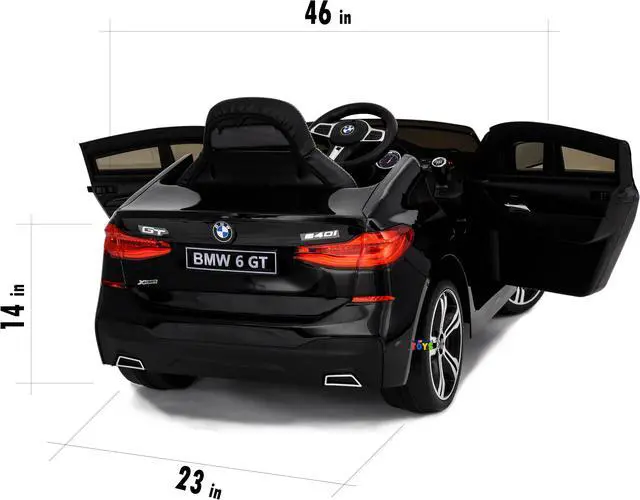 Alt view image 4 of 7 - Americas Toys Licensed 12V Battery Powered Ride On Car - Ride On Toys with Remote Control, MP3, Suspension System High/Low Speed Power Display Start Button, Black Compatible with BMW