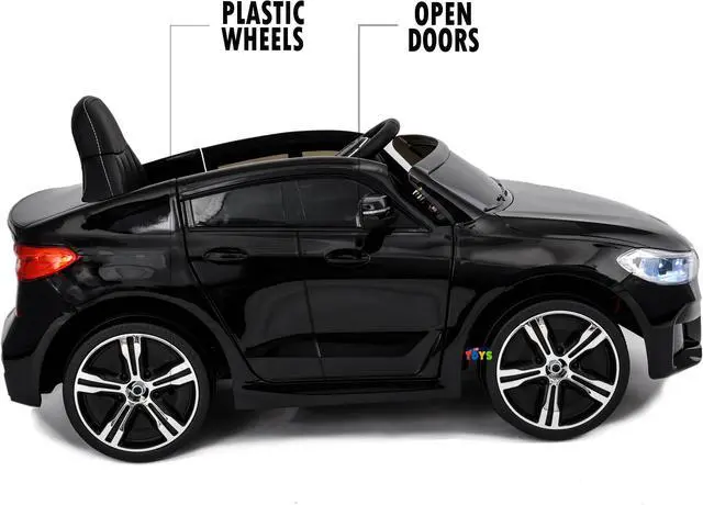 Alt view image 3 of 7 - Americas Toys Licensed 12V Battery Powered Ride On Car - Ride On Toys with Remote Control, MP3, Suspension System High/Low Speed Power Display Start Button, Black Compatible with BMW