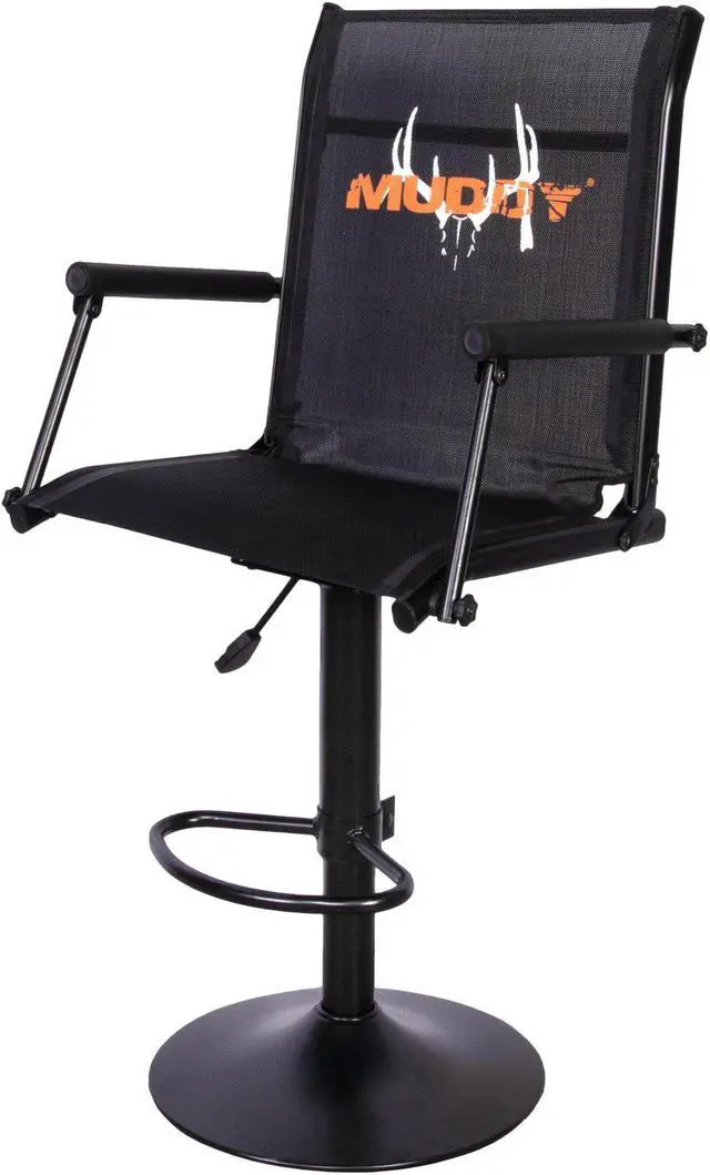 Alt view image 4 of 9 - Muddy Swivel Xtreme Swivel Chair with Footrest