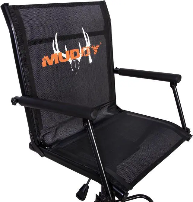 Alt view image 3 of 9 - Muddy Swivel Xtreme Swivel Chair with Footrest