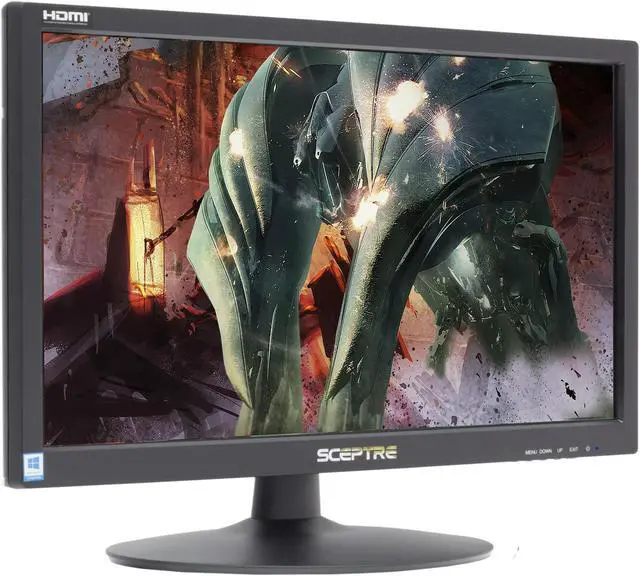 Alt view image 3 of 4 - Sceptre 20" 1600x900 HDMI VGA 75hz 5ms LED Monitor (E205W-1600 Black)