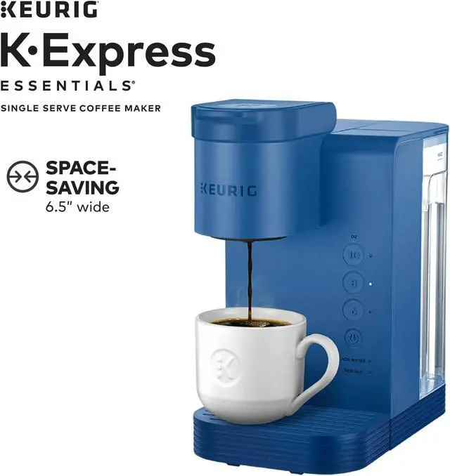 Alt view image 2 of 7 - Keurig K-Express Essentials Single Serve K-Cup Pod Coffee Maker, Pacific Blue