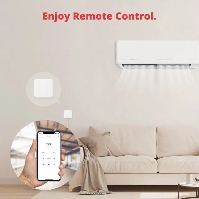 Alt view image 5 of 7 - SwitchBot Hub Mini Smart Remote - IR Blaster, Link SwitchBot to Wi-Fi (Support 2.4GHz), Control TV, Air Conditioner, Compatible with Alexa, Google Home, IFTTT