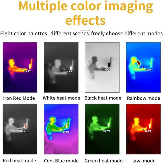 Alt view image 3 of 7 - NOYAFA Industrial Thermal Imaging Device Upgrade NF-521S 120 * 90 Higher Resolution Pixels,Thermal Imaging Camera with 2.8 inches Screen