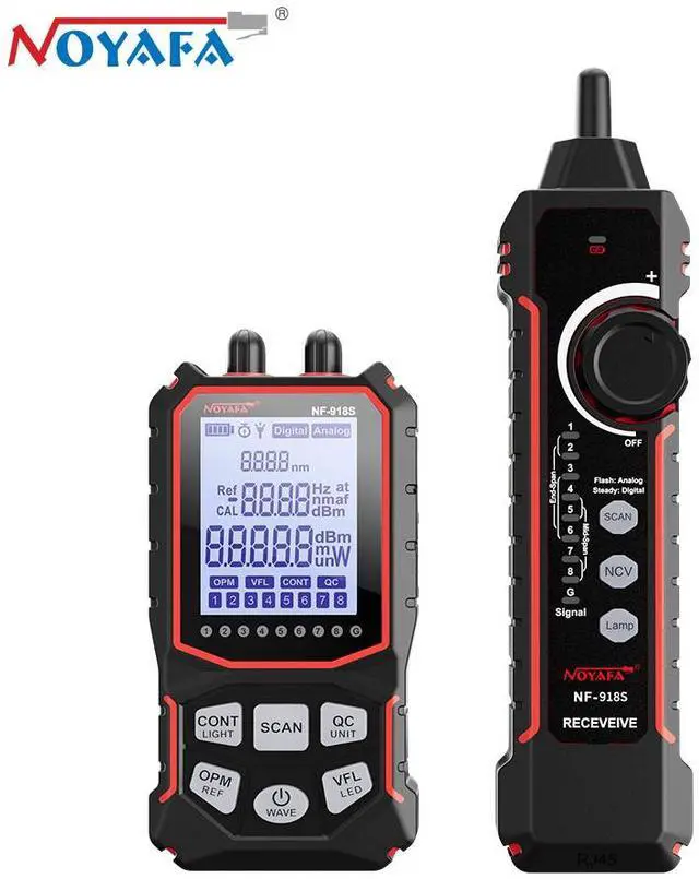 Main image of Noyafa NF-918S Network Cable Tester with LCD Display and PoE Checker Optical Power Meter Visual Fault Locator for Home Improvement