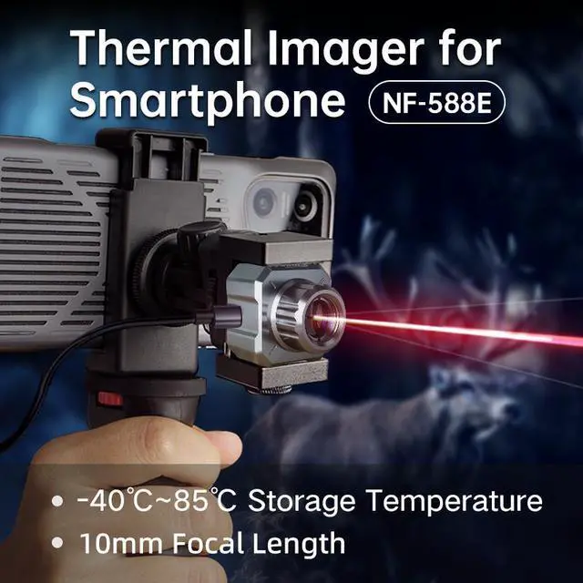 Alt view image 2 of 7 - NOYAFA Mobile thermal imager 256x192 Resolution Infrared Thermal Imager for Android Phone Inspection Repair bring Thermographic Camera Thermal Scope NF-588E