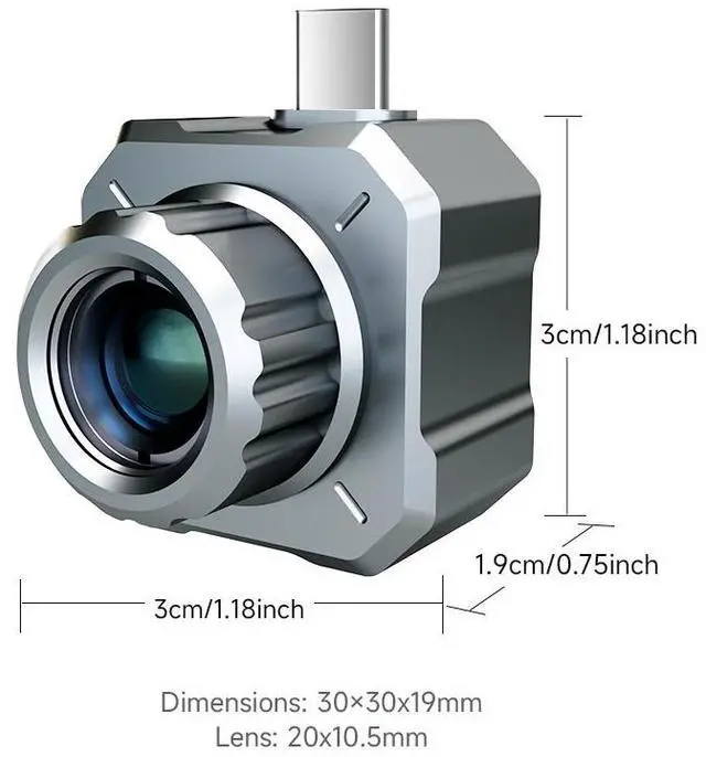 Alt view image 7 of 7 - NOYAFA Mobile thermal imager 256x192 Resolution Infrared Thermal Imager for Android Phone Inspection Repair bring Thermographic Camera Thermal Scope NF-588E