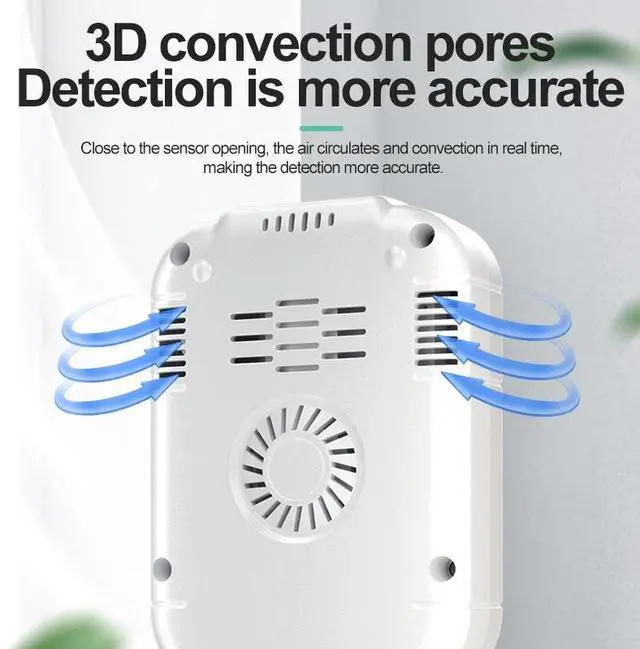 Alt view image 4 of 7 - NOYAFA 4 in 1 Formaldehyde Detector with TVOC Temperature and Humidity Measurement for Home Improvement JMS17