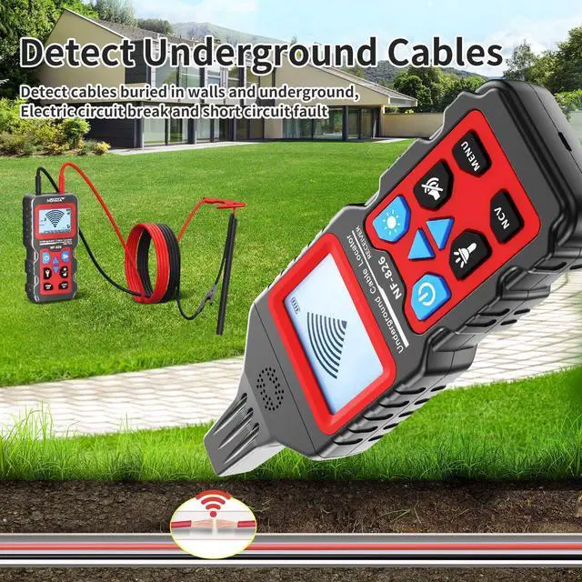 Alt view image 3 of 7 - NOYAFA NF-826 Underground Cable Locator Wire Tracker, for Dog Fence Cables Irrigation, Wall and Underground Pipeline Wire Detector, Advanced Circuit Breaker Finder for Wall and Underground Cables