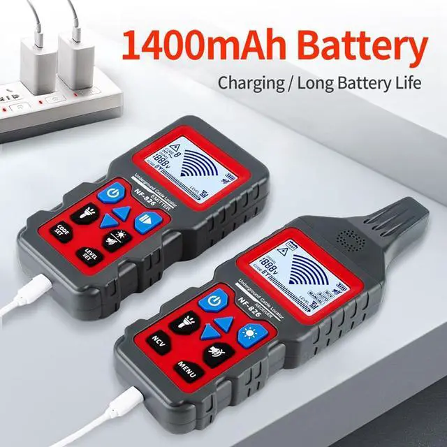 Alt view image 5 of 7 - NOYAFA NF-826 Underground Cable Locator Wire Tracker, for Dog Fence Cables Irrigation, Wall and Underground Pipeline Wire Detector, Advanced Circuit Breaker Finder for Wall and Underground Cables