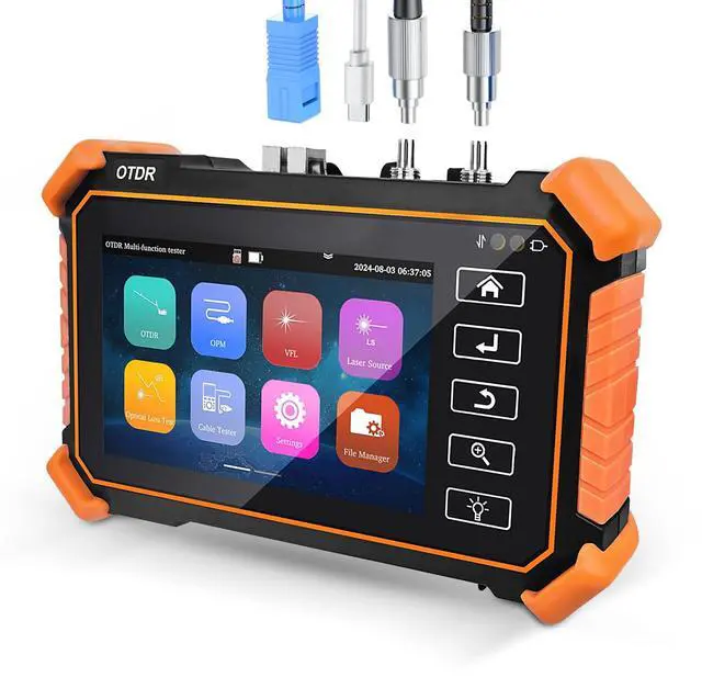 Main image of New Upgraded OTDR Optical Fiber Tester, Fiber Network Tester | Support Event Map Optical Power Meter OLS(Loss Test) VFL LS(Light Source) Length Ping POE Test, IP Scan RJ45 Network Tools