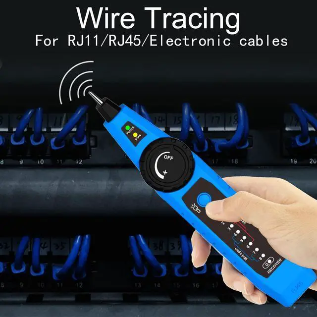 Alt view image 4 of 7 - NOYAFA NF-810 Multifunctional Network Cable Tester, Ethernet LAN Network Wire Tracker with LED Light, Network line Scanning, PoE Tester, Network Line Finder for RJ11 RJ45 Cable Tracer,Telephone Line