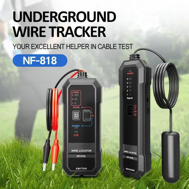Alt view image 3 of 7 - NOYAFA Underground Wire Locator, Underground Cable Locator for Pet Fence | Buried Sprinkler Valve, Electrical Wire Tracer Cable Tester for Locating Irrigation Tone Generator Kit