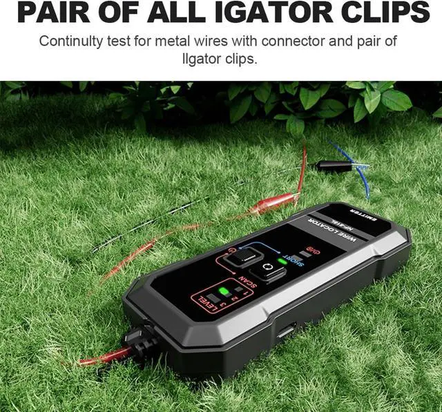 Alt view image 4 of 7 - NOYAFA Underground Wire Locator, Underground Cable Locator for Pet Fence | Buried Sprinkler Valve, Electrical Wire Tracer Cable Tester for Locating Irrigation Tone Generator Kit