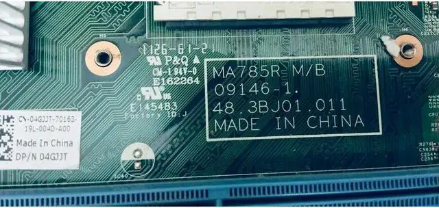 Alt view image 3 of 3 - Working For Desktop Motherboard Inspiron 570 4GJJT 04GJJT MA785R Chipset RS880 Socket AM3 DDR3
