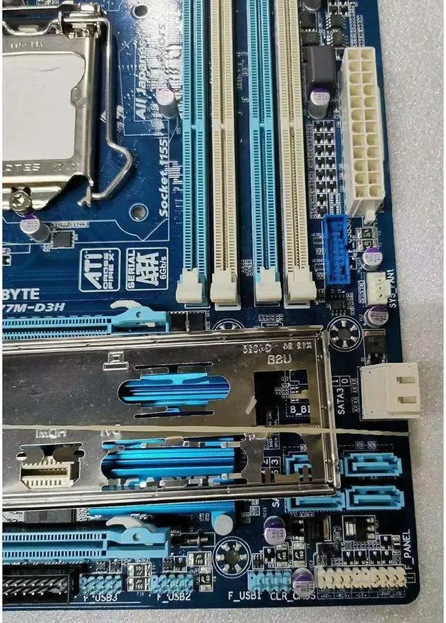 Alt view image 3 of 3 - Motherboard For GA-Z77M-D3H 1155 Z77 Support SATA3 USB3.0 Good