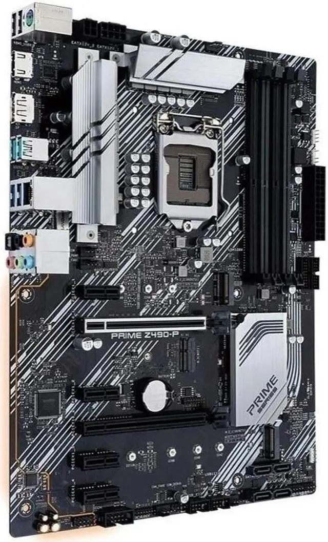 Alt view image 3 of 3 - Working Desktop Motherboard PRIME Z490-P LGA 1200 Support I5-10600K DDR4 Good