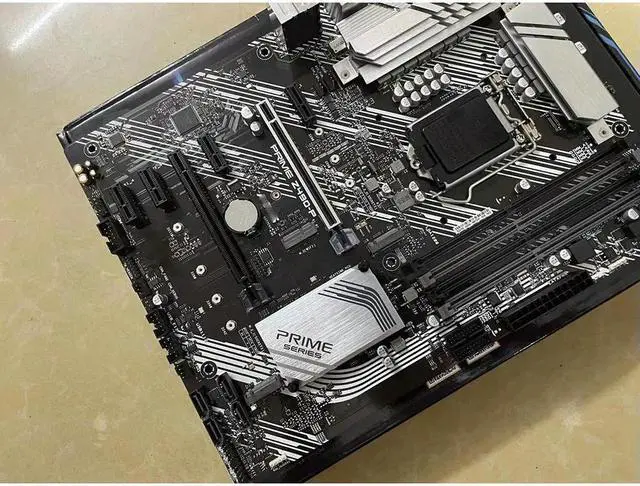 Alt view image 2 of 3 - Working Desktop Motherboard PRIME Z490-P LGA 1200 Support I5-10600K DDR4 Good