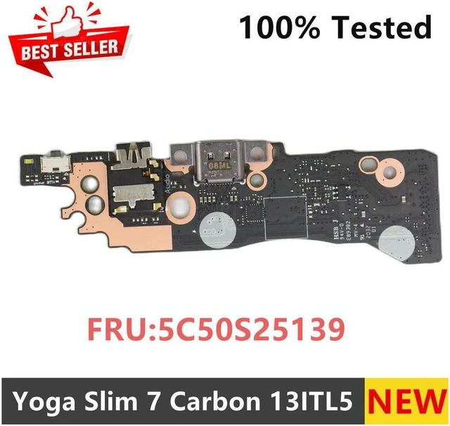 Main image of For Yoga Slim 7 Carbon 13ITL5 USB-C Type-C Audio Board Power Button Board NB2608 5C50S25139 100% Tested