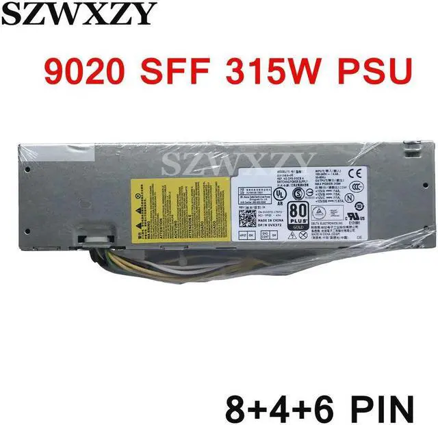 Main image of For OptiPlex 3020 9020 XE2 T1700 315W Power Supply 4FCWX VX372 0VX372 H315ES-00 D315E00 8+4+6 PIN