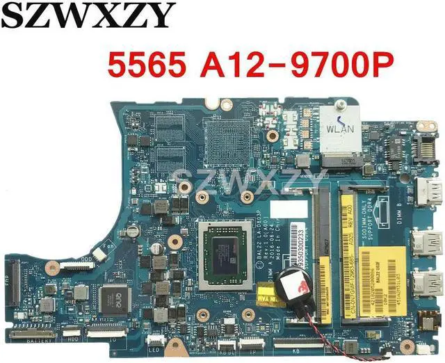 Main image of For Inspiron 5565 Laptop Motherboard CN-0N7GMF 0N7GMF N7GMF BAL22 LA-D803P A12-9700P CPU