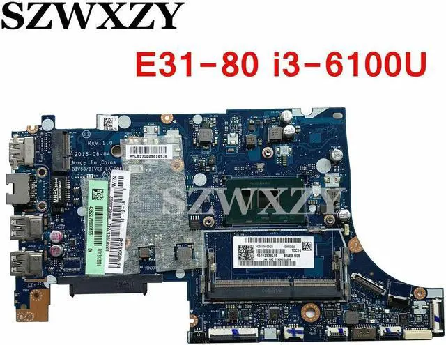 Main image of For E31-80 Laptop Motherboard 5B20K57242 BIVS3/BIVE3 LA-D061P DDR3L With SR2EU i3-6100U CPU
