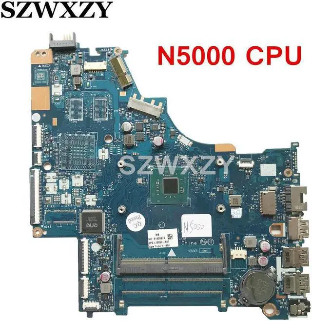 Main image of L19050-601 For 15-BS Laptop Motherboard EPG52 LA-G121P With SR3RZ N5000 CPU DDR4