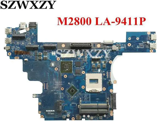 Main image of For M2800 Laptop Motherboard HD8790M / W4170M 2GB CN-0725W3 0725W3 725W3 VALA0 LA-9411P DDR3L