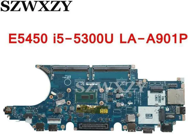 Main image of For Latitude E5450 Laptop Motherboard ZAM70 LA-A901P CN-0C7K68 0C7K68 C7K68 With SR23X i5-5300U CPU DDR3L