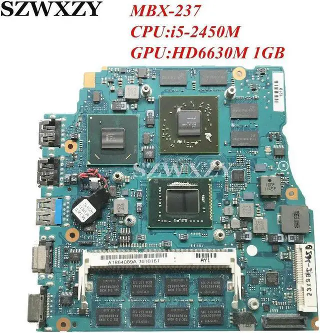 Main image of MBX-237 A1864089A For VPCSA 13.3 inch Laptop Motherboard HM67 With i5-2450M  4GB RAM HD6630M 1GB GPU