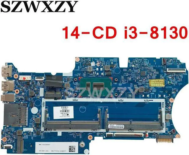 Main image of For X360 14-CD 14M-CD Laptop Motherboard L18175-601 L18175-001 With SR3W0 i3-8130U CPU 448.0E809.001B DDR4