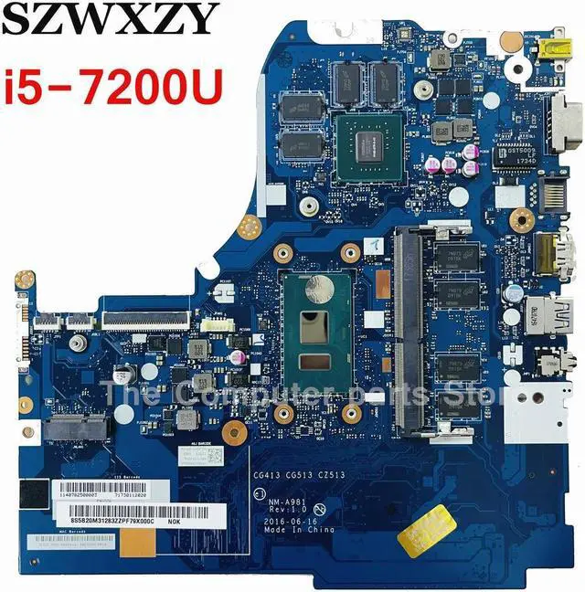 Main image of For 510-15IKB Laptop Motherboard 5B20M31283 NM-A981 i5-7200U CPU 940MX 4GB GPU 4GB RAM