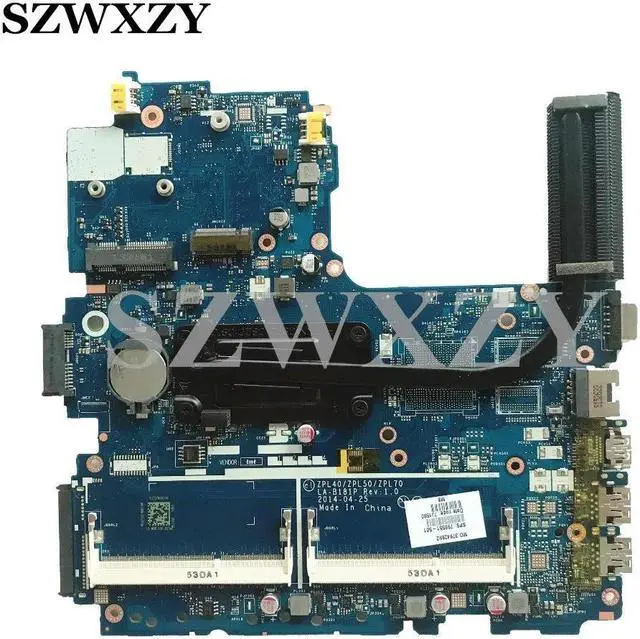 Main image of ZPL40/ZPL50/ZPL70 LA-B181P 799551-501 For 440 G2 450 G2 Laptop Motherboard SR23Z i3-5010U  with Heatsink
