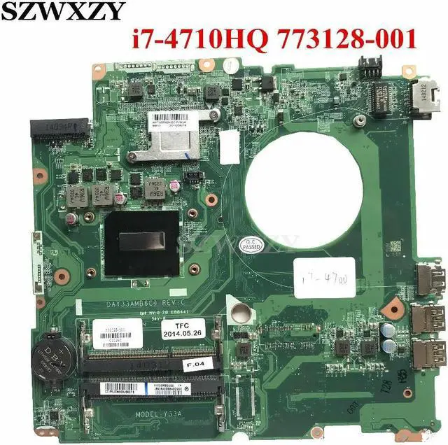 Main image of 17.3" inch For Envy 17-K 17T-K M7-K010DX Laptop Motherboard With i7-4710HQ 773128-001 773128-501 DAY33AMB6C0