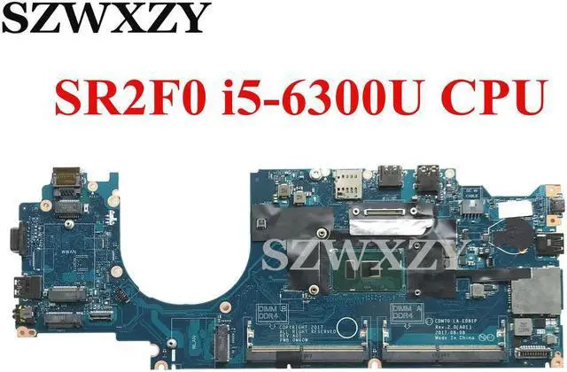 Main image of For Latitude 5480 Laptop Motherboard With SR2F0 i5-6300U CPU DDR4 CN-0RH40R 0RH40R RH40R CDM70 LA-E081P