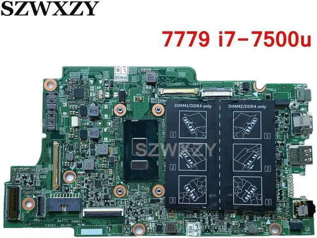 Main image of For Inspiron 17-7779 7779 Laptop Motherboard i7-7500U CPU DDR4 CN-0NX6FR 0NX6FR NX6FR
