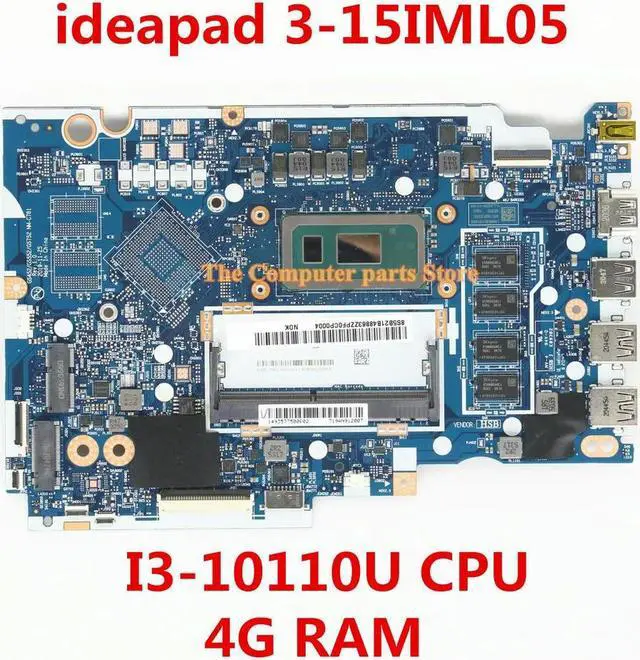 Main image of For 3-15IML05 Laptop Motherboard 5B21B48863 NM-C781 I3-10110U CPU 4G RAM