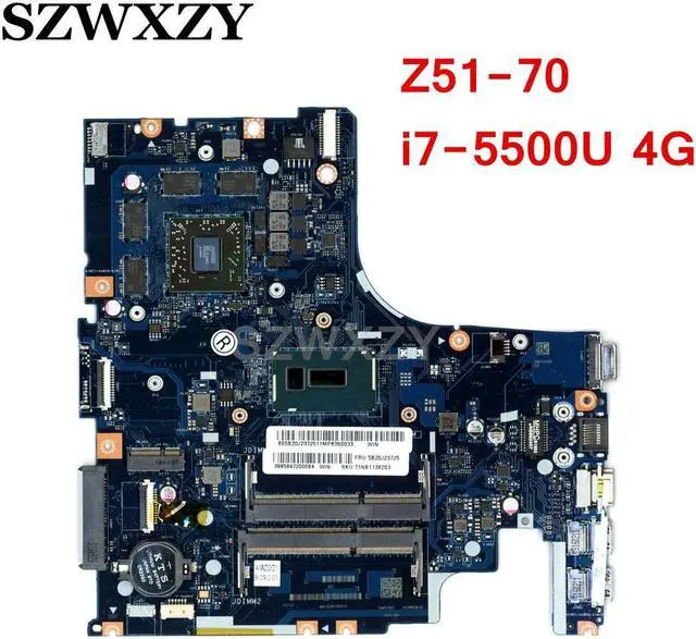 Main image of For Z51-70 Laptop Motherboard AIWZ0/Z1 LA-C282P SR23W I7-5500U 4G DDR3 5B20J23725